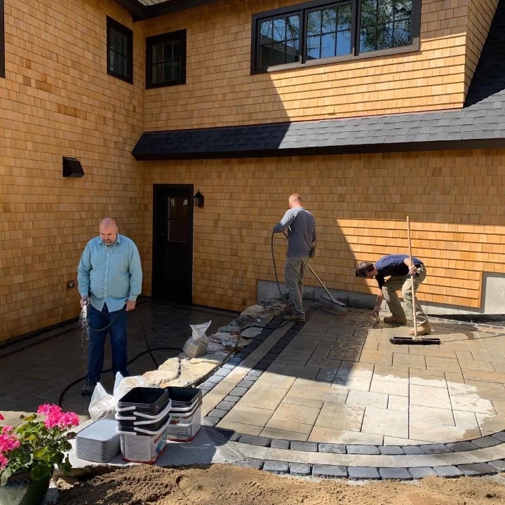 cleaning patio