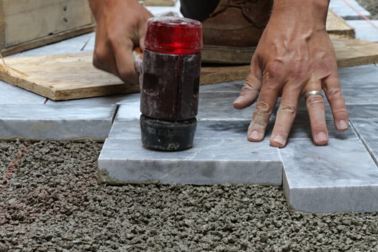 DIY Porcelain Paver installation