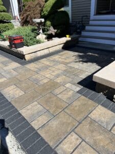 permeable paver jointing on walkways
