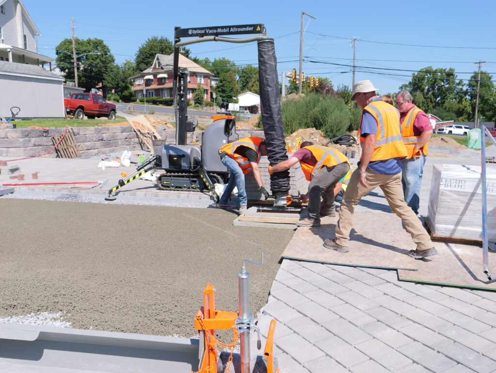 use of hightech tools for paver installation