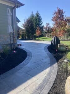 permeable backyard walkway